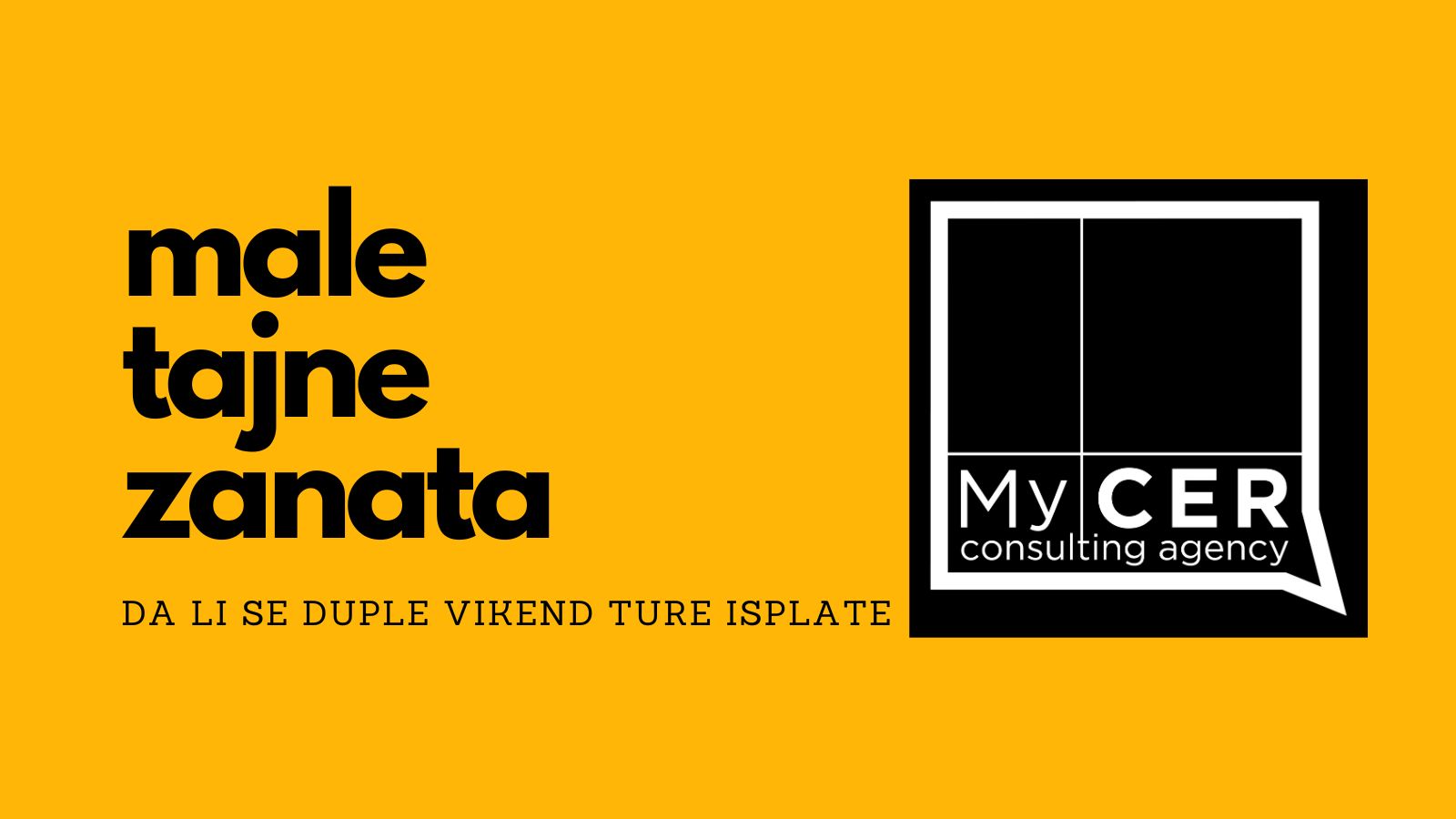 da li se vikend ture isplate